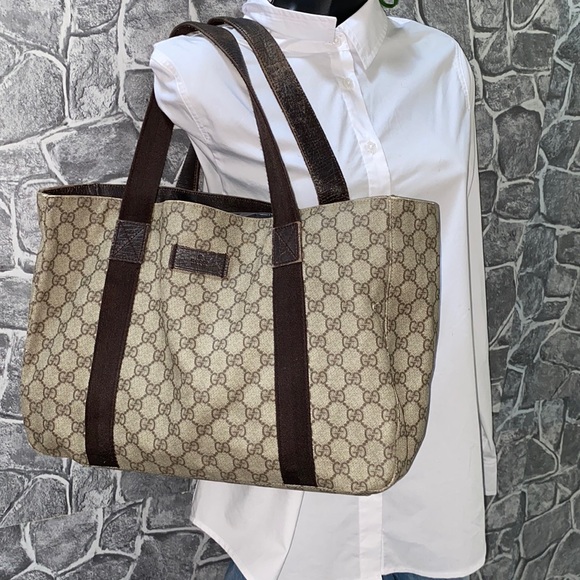 Gucci Authentic Supreme GG Coated Canvas Shoulder Bag - Picture 1 of 16